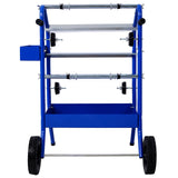 Mobile 18" Multi-Roll Masking Paper Machine with Storage Trays Blue