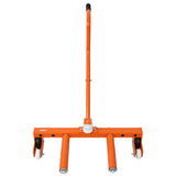 Heavy Duty Adjustable Tire Wheel Dolly for Workshop Garage-Orange