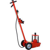 35 Ton Hydraulic Floor Jack Air Operated Axle Bottle na may 4 Extension Saddle Set Built-in Wheels Red