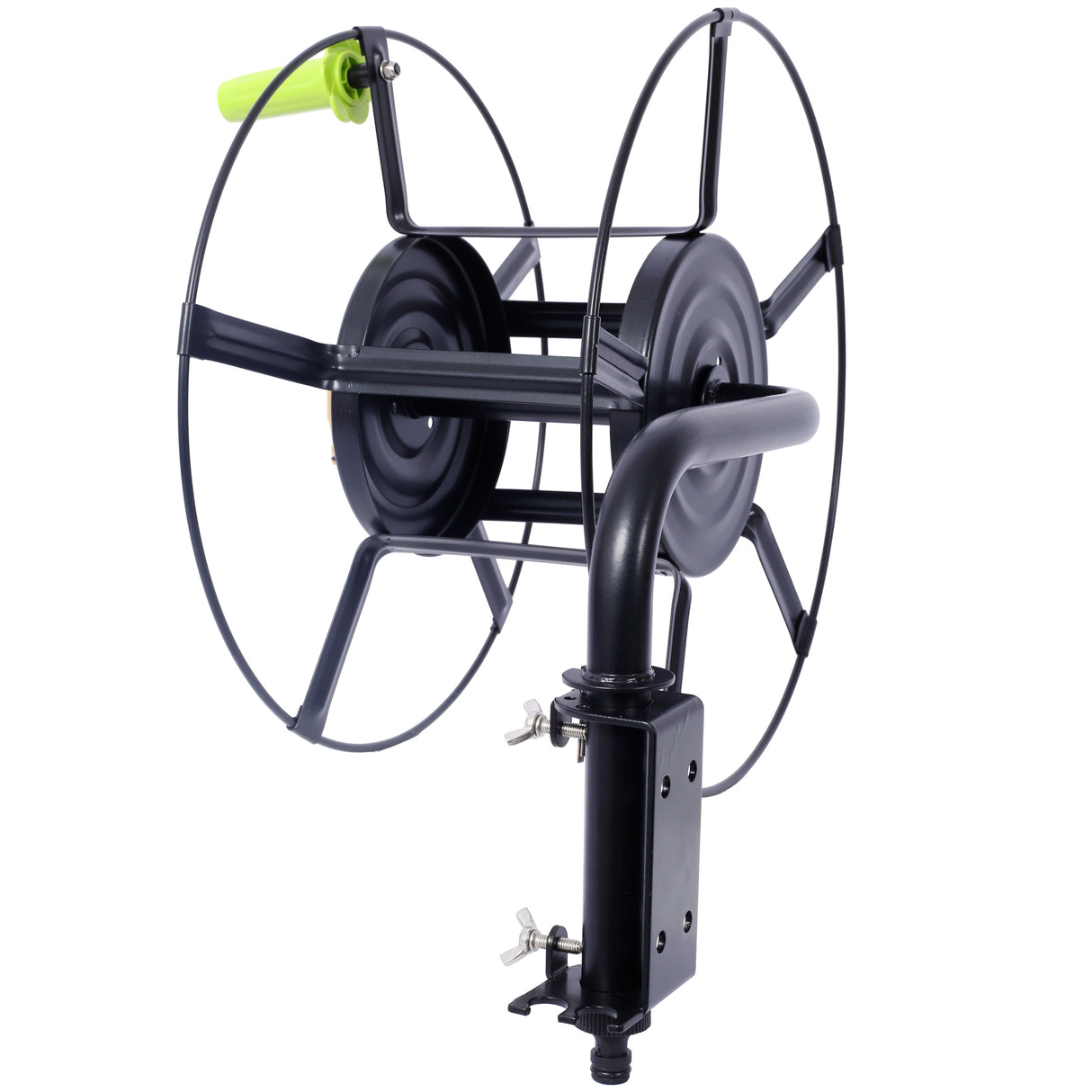 Swivel Hose Reel Wall Mount 180 Degree Pivot Hanger Great for Storage Holder for Garden Heavy Duty Steel