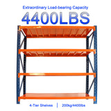 Mga Istante ng Garage Heavy Duty 4400 lbs Garage Storage 4 Levels Adjustable Metal Shelving Units Industrial Utility para sa Commercial Store Tools Gym