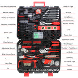 238Pcs Hand Tool Box na may Toolset Black