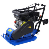 Compactador de placa de 212 cc, 6,5 HP, 5600 VPM, fuerza de compactación por vibración de gas, 20 x 14 pulgadas, con rueda incorporada, compatible con EPA