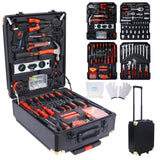 969pcs Home Repair Tool Set Kit Toolbox Storage Case with 4 Drawers Household Tool Kit with Rolling Tool Box