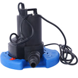 1/4 HP automatische zwembadafdekkingspomp 120 V dompelpomp met 3/4 terugslagklepadapter 1850 GPH waterverwijdering voor zwembad-bubbelbaden, daken, waterbedden en meer