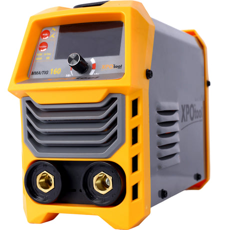 110V/220V Portable ARC Welder Aktwal na 160A ARC/Lift TIG Welding Machine Dual Voltage Electric MMA Inversor Soldador na May Lift Tig IGBT Inverter Yellow+Grey