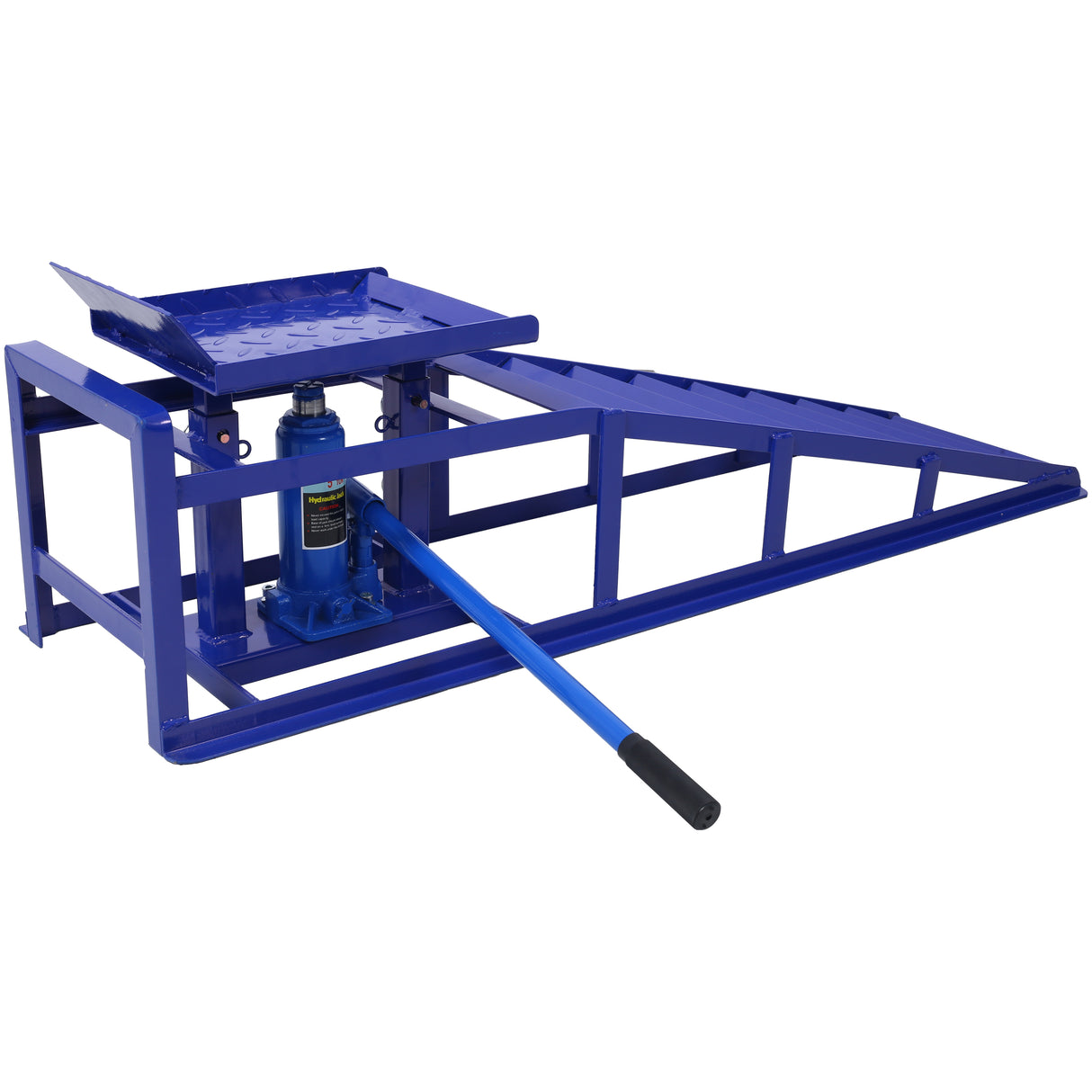 Ang Serbisyo ng Truck ng Sasakyan ng Sasakyan ay Nagpapa-angat ng Garage Hydraulic Black 5 Ton Automotive Repair Frame (2 Pack) Blue