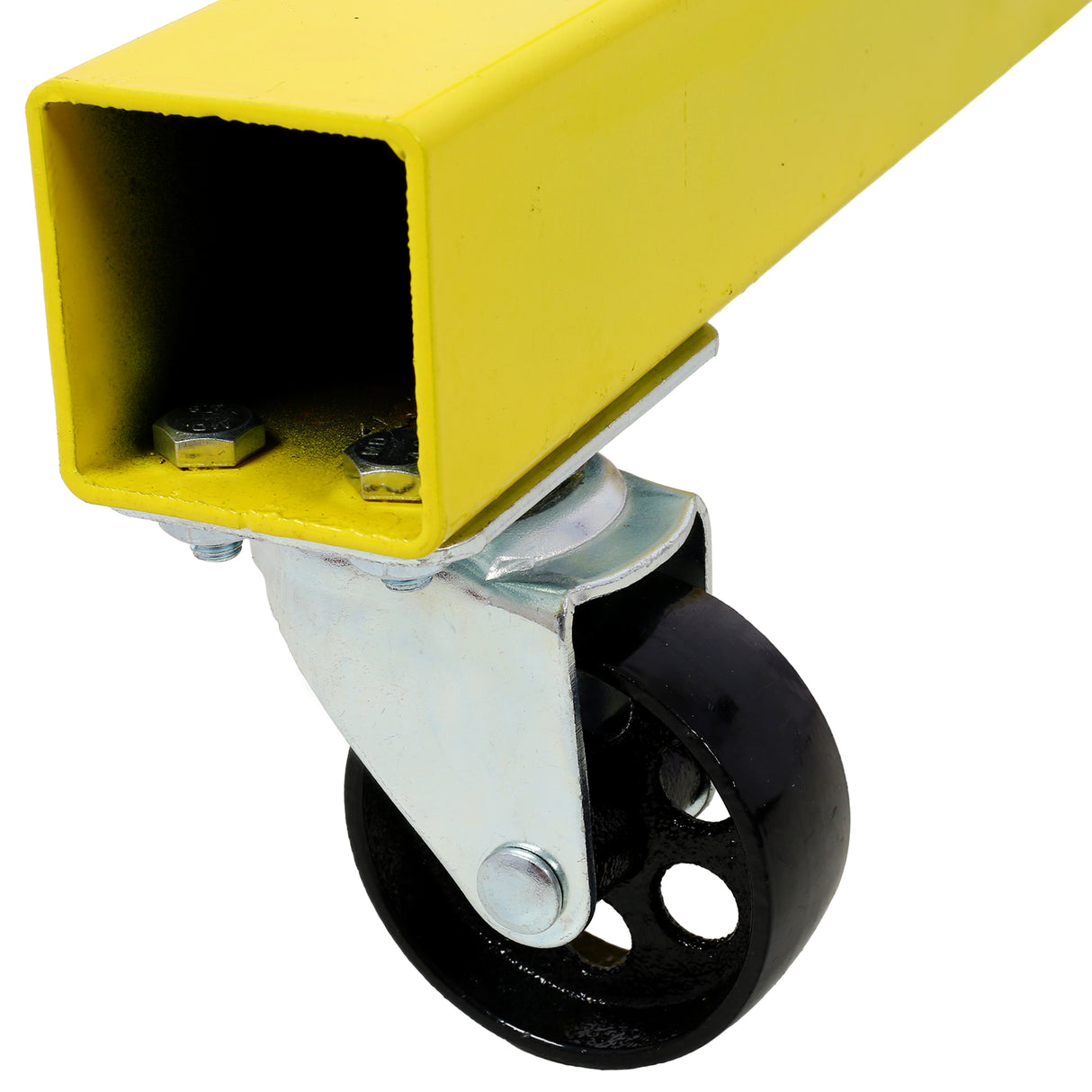 Folding Engine Stand 2000 LBS Capacity Motor Hoist 360 Degree Adjustable Mounting Head Dolly Mover Auto Repair Rebuild Jack--Yellow