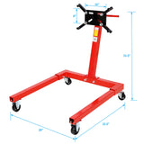 Support moteur bloc véhicule tête rotative en acier 1250 lbs