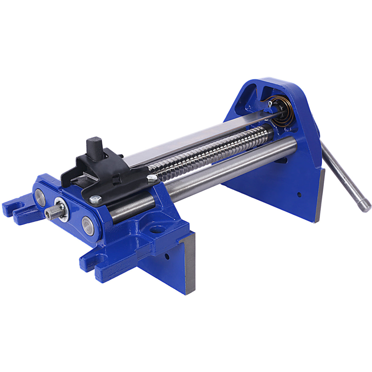 Rapid Action Woodworking Vise Quick Release Lever for Adjustments 7 Inch Jaw Width Made with Heavy-Duty Cast Iron--Blue