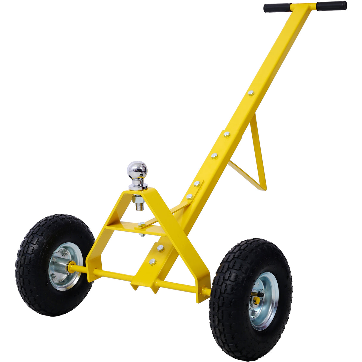 Chariot de remorque avec pneus pneumatiques 600 lb. Capacité maximale jaune