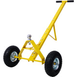 Trailer Dolly with Pneumatic Tires 600 Lb. Maximum Capacity Yellow