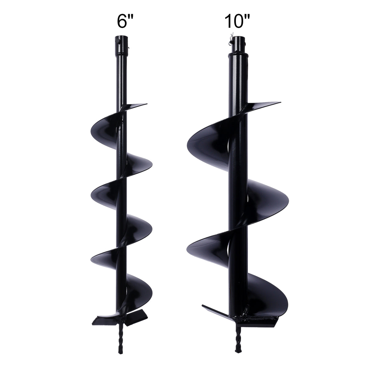 6IN+10IN borebor for planting av hull, løe-strø gravestolpeverktøy for 3/4" akselboringsboregraver-erstatningsbits Jord