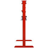 12-Ton Capacity Floor Mount with Press Plates H-Frame Garage Press Adjustable Working Table Height Red