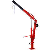 Hydraulic Pickup Truck Crane na may Hand Winch Bed Hoist Jib 2000-Lb. Kapasidad na Pula