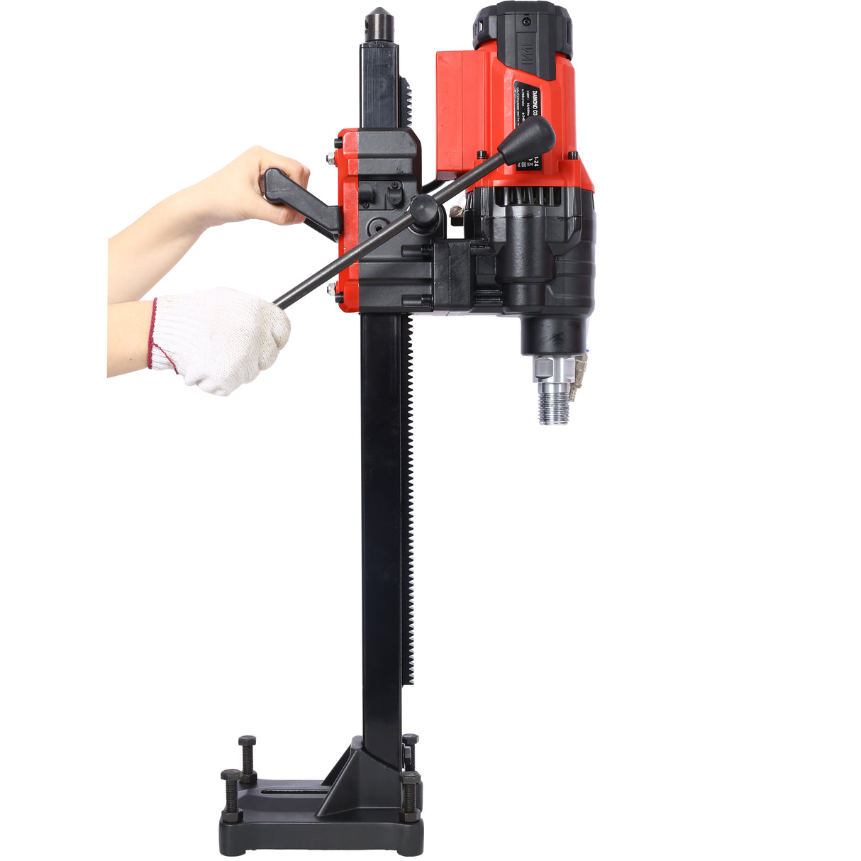 Diamond Core Drilling Machine Wet&Dry Drill Rig with Stand 700RPM Speed 9.4in Diameter for Concrete Brick Block Stone 3200W