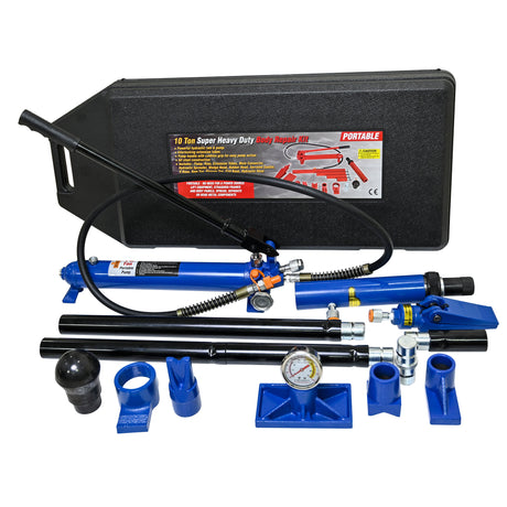 10 Tons of Portable Hydraulic Equipment Components--Black+Blue