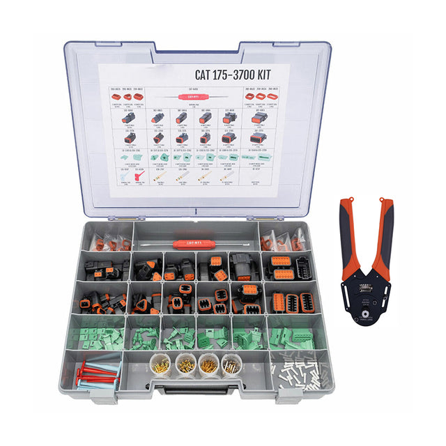 Kit de connecteur électrique 175-3700 avec outil de sertissage CP-463 pour moteur Caterpillar CAT C3.3B 3508B chargeur 246D 279D