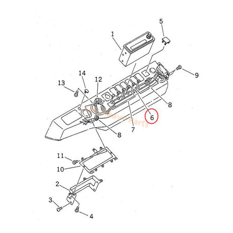 Faisceau de câbles de Console 20Y-06-25140 20Y-06-23880, convient pour pelle Komatsu PC100-6 PC120-6 PC130-6 PC200-6 PC210-6 PC300-6 PC400-6