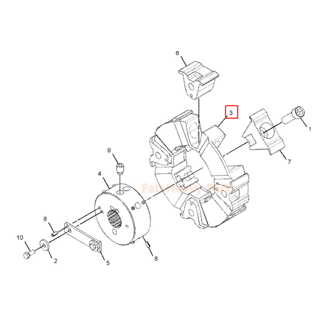 Kupplungselement 324-4185 3244185 Passend für Caterpillar Cat E345C 345C 345Cl M345C