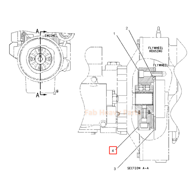 Kupplungsnabenbaugruppe 255-2945 2552945 Passend für Caterpillar CAT 325C 322C E325C E322C