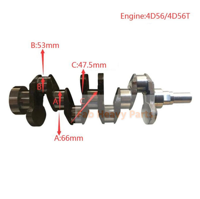 Cigüeñal 23111-42901 se adapta al motor Mitsubishi 4D56 4D56T