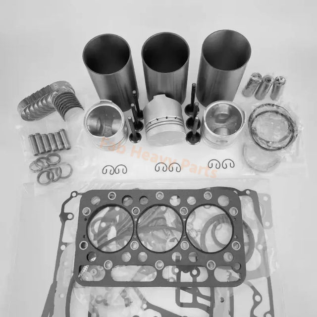 Kit de reconstrucción de revisión Kubota D1402 D1402BA D1402 Motor IDI Mustang 342 Minicargadora compatible con Bobcat 225