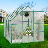 6 x 8 FT Outdoor Patio Greenhouse Green