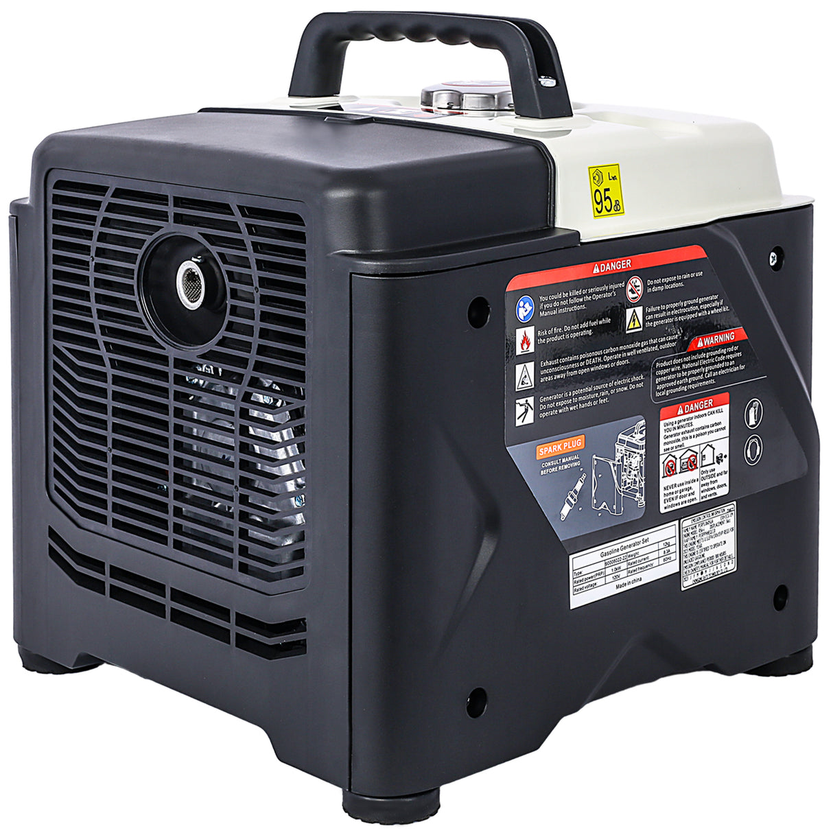 Generatore inverter portatile Motore a gas ultra silenzioso da 1200 W Conforme alla modalità Eco Compatibile con EPA Caratteristica Leggero per uso domestico di backup e campeggio