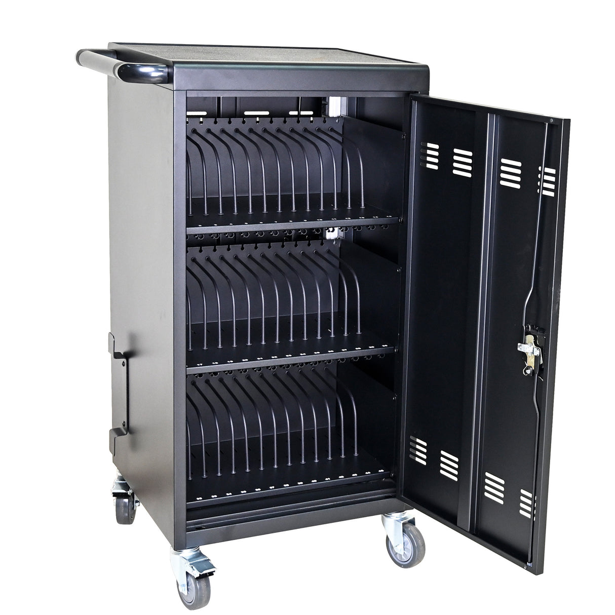 45-Device Mobile Charging Cart and Cabinet for Tablets Laptops