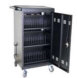 Chariot de chargement mobile et armoire pour 45 appareils pour tablettes et ordinateurs portables