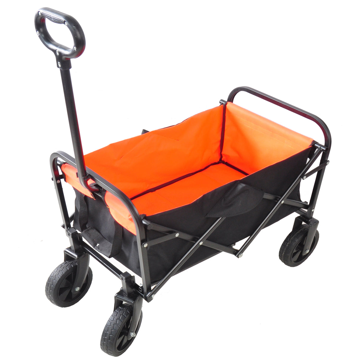 Mini chariot pliant jardin Shopping chariot de plage noir jaune