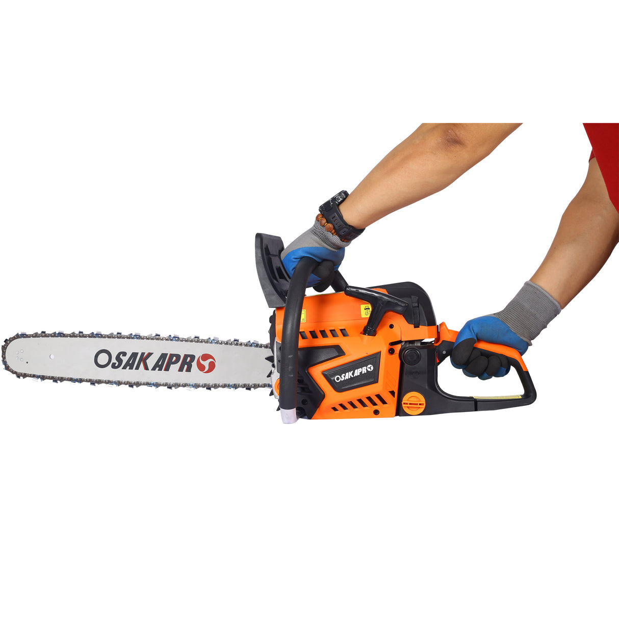 20inch 58cc Gasoline Chain Saw for Trees Wood Cutting 2-Cycle EPA Compliant Orange