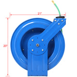 Welding Hose Reel Maaaring Iurong 1/4 Inch x 100 Foot Twin Oxygen Acetylene Rubber STD Max 200PSI Heavy Duty Industrial Single Arm Construction