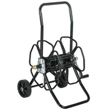 Enrouleur de tuyau d'eau Portable pour jardin, chariot pouvant contenir jusqu'à 98 pieds de tuyau de 5/8 pouces (tuyau non inclus) avec roues pour pelouse de cour-noir