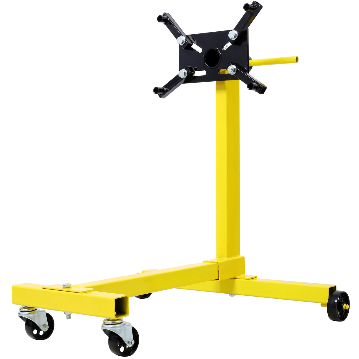 Rotating Coyote Engine Stand with 1000-Lb Capacity Hoists & Stands Test Run--Yellow