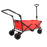 Utility Park Garden Cart Tool Customized Color Folding Camping Trolley Outdoor Picnic Beach Wagon Red 230 lbs Capacity