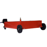 17-Gallon Low-Profile Oil Drain Pan with Pump- Red