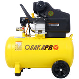 4.5HP Portable 13 Gallon Oil-Lubricated Air Compressor Tank Napakatahimik na Pahalang na Naaayos na Presyon na may Built-in na Gulong na Dilaw