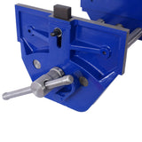 Rapid Action Woodworking Vise Quick Release Lever for Adjustments 9 Inch Jaw Width Made with Heavy-Duty Cast Iron--Blue