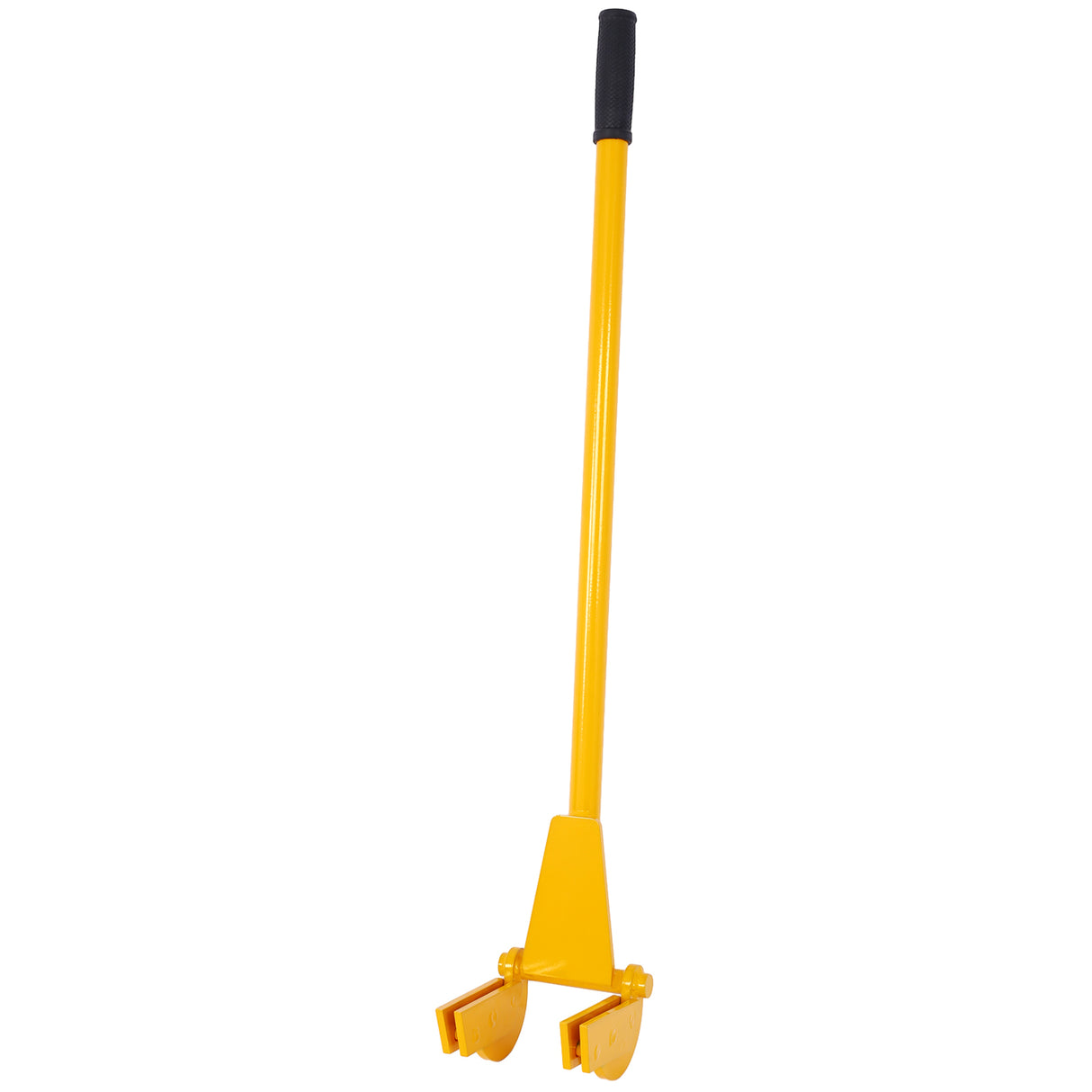 Pallet Buster Tool with 43in Long Handle Deck Wrecker Pry Bar Board Removal--Yellow