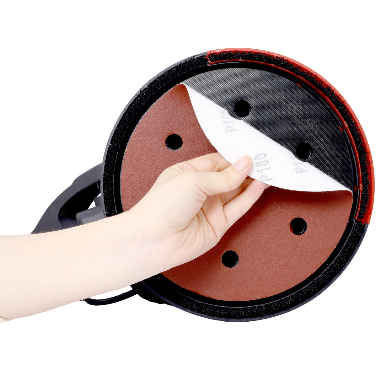 780W Electric Drywall Sander na may Vacuum Dust Collection 6.5A Motor Dustless Floor na may Variable Speed ​​900-1800RPM LED Light Extendable & Foldable Handle