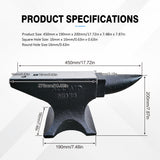 Single Horn Anvil 66Lbs Cast Steel Blacksmith na Ibinebenta Mga Forge Tools at Kagamitan Rugged Round Jewellers Metalsmith Tool