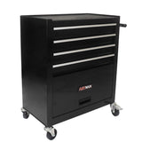 4 Drawers Multifunctional Tool Cart With Wheels Black