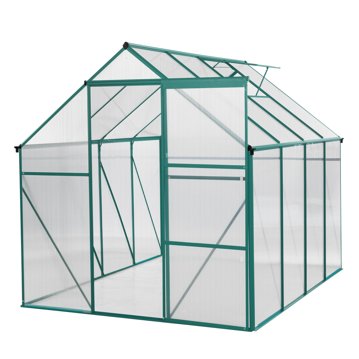 6 x 8 FT Outdoor Patio Greenhouse Green