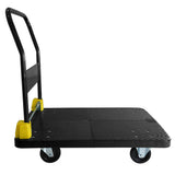 Natitiklop na Platform Push Hand Truck Cart 880 lbs. Kapasidad ng Timbang--Itim