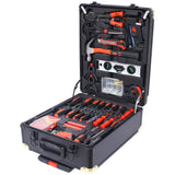 969pcs Home Repair Tool Set Kit Toolbox Storage Case with 4 Drawers Household Tool Kit with Rolling Tool Box