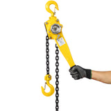 Lever Chain Hoist 3 Ton 6600LBS Capacity 20 FT with Heavy Duty Hooks Ratchet Lever Block Lift Puller--Yellow