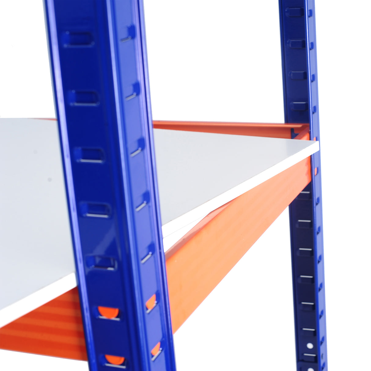 Capacity Garage Storage Shelves Heavy Duty Blue Orange