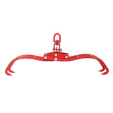 4 Claw Timber Log Lifting Logging Tongs Grabber 28" Red